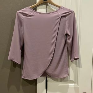Tulip style back blouse lavender size small